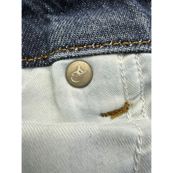 Good American Good Boy Split Hem High Waisted Straight Leg Jeans 15 Plus - Picture 10 of 11